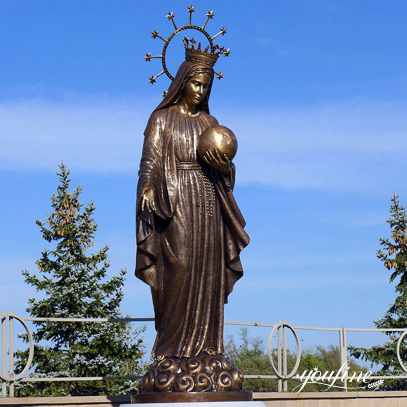Large Outdoor Bronze Mary Statue for Church for Sale BOKK-634