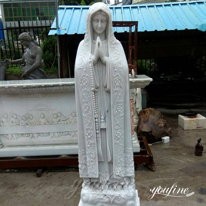 Our Lady of Fatima Outdoor Marble Statue for Sale with Competitive Price MOKK-270