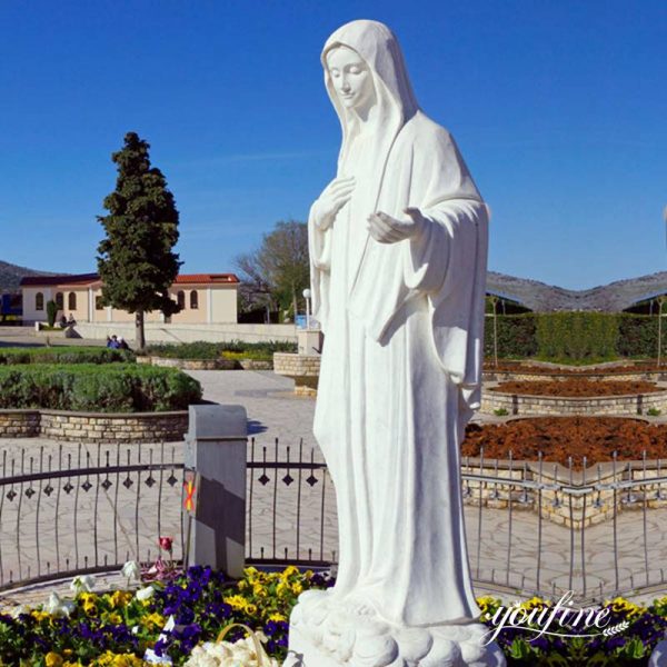 Marble Religious Catholic Our Lady Queen of Peace Statue for Sale CHS-090