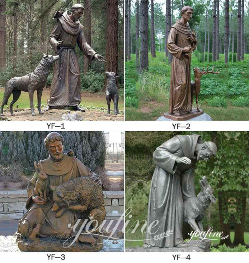 st francis bronze statue - YouFine Sculpture (2)