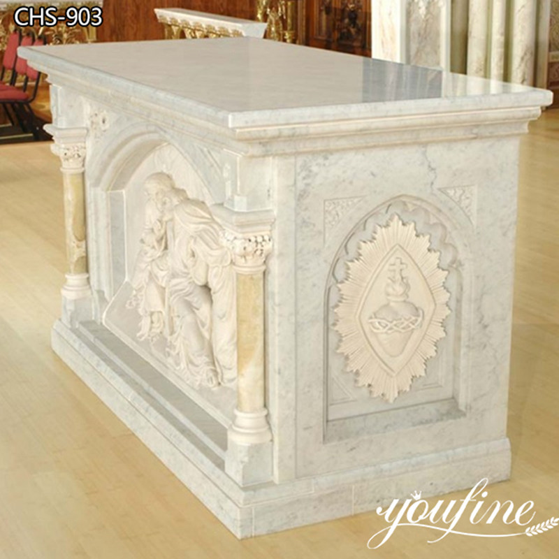 Hand Carved Modern Catholic Marble Altar for Church CHS-903