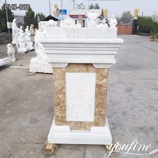 Timeless Natural White Marble Pulpits Supplier