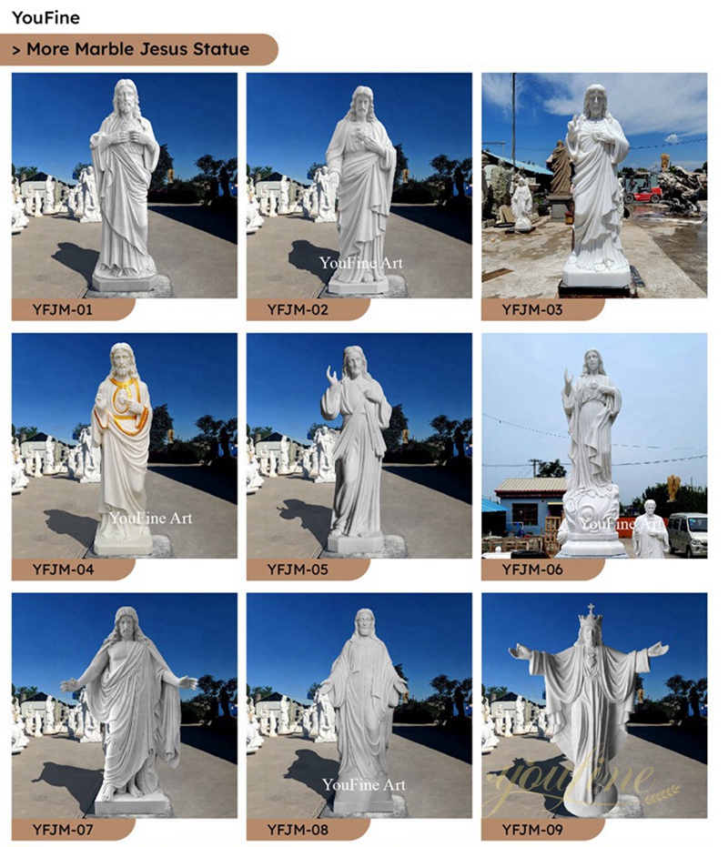 youfine marble Jesus statue for church from factory sale