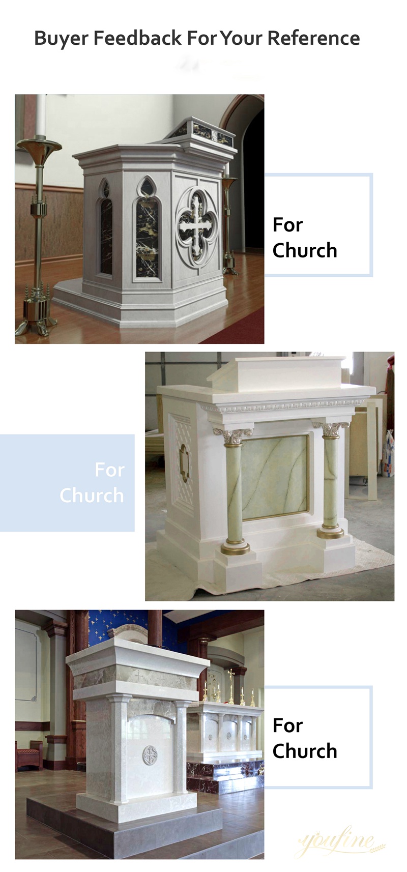 Hand Carved Marble Church Catholic Ambo Supplier
