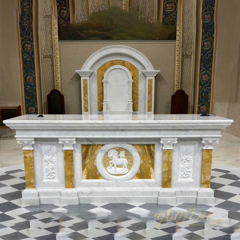 Catholic Natural Marble Altar Table for Church