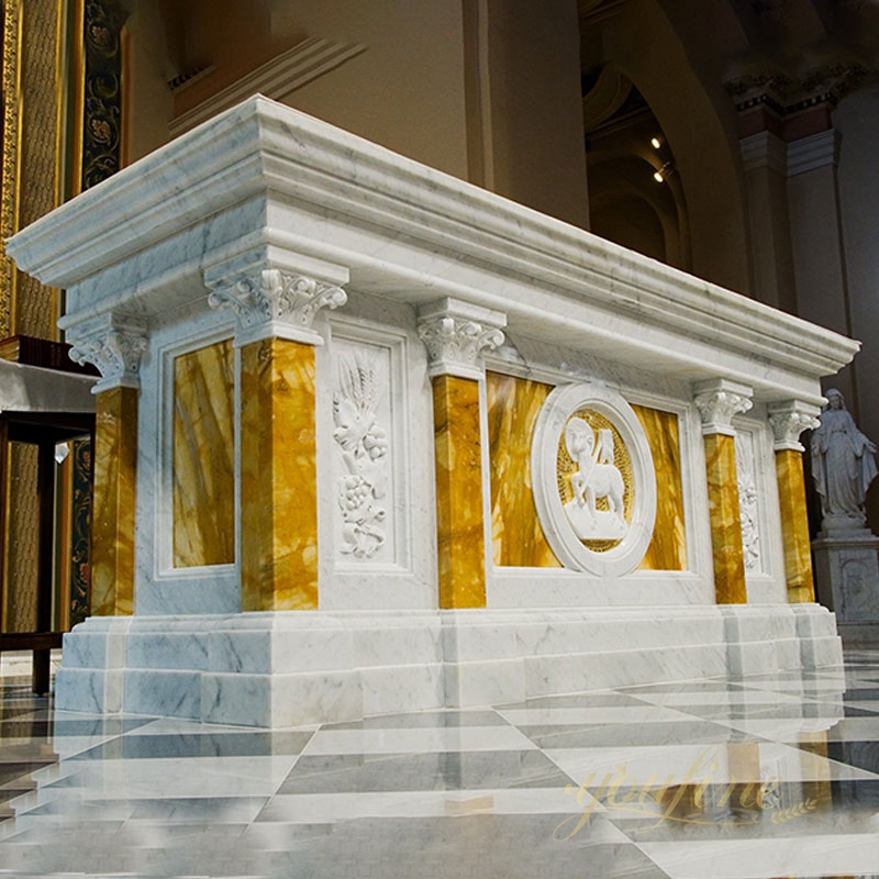 Catholic Natural Marble Altar Table for Church