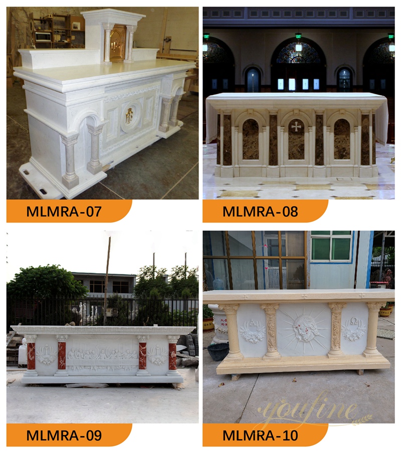 Catholic Natural Marble Altar Table for Church