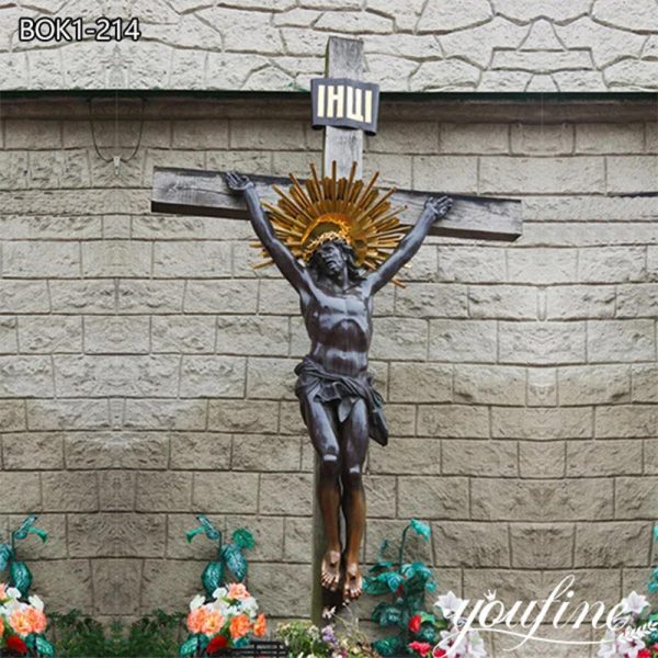Jesus crucifixion sculpture